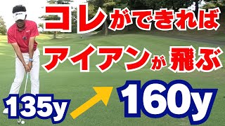 【50代60代必見】アイアンの飛びが劇的＆簡単に変わる！ダウンブローで正しく打てるコツ【指導歴36年のティーチングプロが解説】 [upl. by Ynolem]