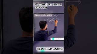 Class 12th Matrices Chapter 3 exercise 3 Transpose Of A Matrix [upl. by Mylo]