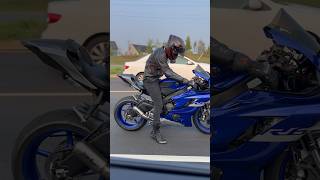 YAMAHA R6 PURE SOUND  SC PROJECT X AKRAPOVIC exhaust yamaha motorcycle r6 bikelife viral yt [upl. by Jodie960]