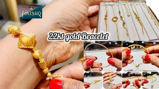 2024 Tanishq Light weight 22kt gold Bracelet design with price  gold bracelet  Tanishq  Bengaluru [upl. by Ykroc]