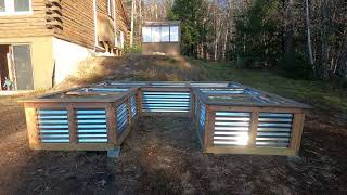 RAISED GARDEN BEDS FINISHED [upl. by Emmye]