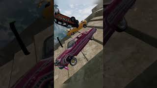 GIANT Stairs vs Swarm of CARS in BeamNG Drive 😱 [upl. by Macdougall]