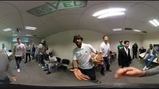 VIDEO 360°  Découvrez lASVEL équipe championne de France de basket [upl. by Nnaarual]