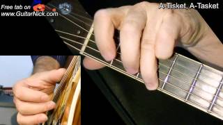 A TISKET A TASKET Fingerpicking Guitar Lesson  TAB by GuitarNick [upl. by Nathan]