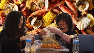 Seafood Boil Mukbang QampA With Lily [upl. by Minoru]