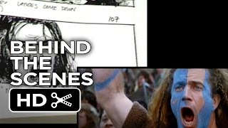 Braveheart Behind the Scenes  Battle Storyboard 1995 Mel Gibson Movie HD [upl. by Ainedrag]