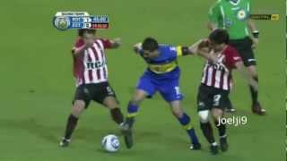 las mejores jugadas de juan roman riquelme HD [upl. by Linnie]