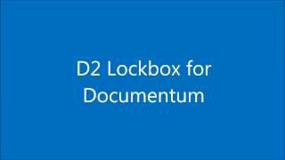 EMC Documentum D2 lockbox Tomcat setup [upl. by Dahlia]