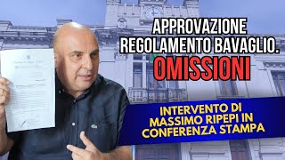 Approvazione RegolamentoBavaglio a Reggio Calabria Gravi Omissioni Intervento di Massimo Ripepi [upl. by Flan]