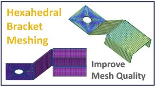 ✅Hexahedral Mesh for Bracket Geometry in ANSYS SpaceClaim A StepbyStep Tutorial [upl. by Pierette73]