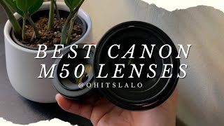 Best Lenses for Canon M50  2023 [upl. by Hakym11]