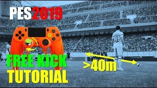 PES2019 Tutorial  Long Range Free Kick [upl. by Stu]