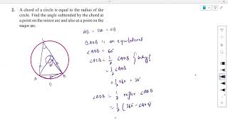 Grade 9 Math Circle Ex 93 Q 2 [upl. by Yraccaz]