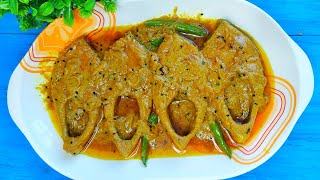 Perfect Sorisha Elish Recipe  Elish Recipe  Traditional Sorshe Elish Recipe Bangladeshi Style [upl. by Swor]