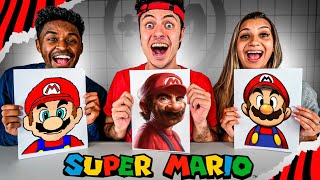 QUEM FIZER O MELHOR DESENHO DO SUPER MÁRIO VENCE  Desafio [upl. by Phylys]