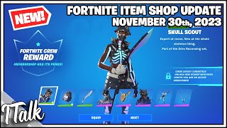 NEW SKULL SCOUT SKIN Fortnite Item Shop November 30th 2023 Fortnite Battle Royale [upl. by Danais328]