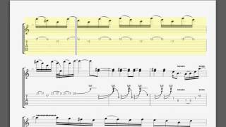 Metallica Enter sandman Kirk guitar tablature [upl. by Llenrep472]