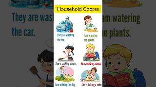 Household Chores householdchoresvocabulary english house shorts viralvideo vocabulary yt [upl. by Hersh]