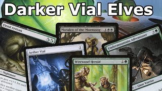 HOW DOES THIS KEEP STEALING WINS Dark Vial Elves Legacy Golgari Midrange MTG with Maralen Combo [upl. by Clercq]