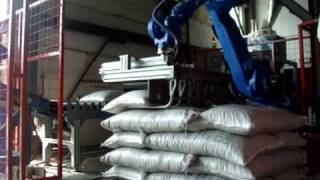 ROBOTIC BAG PALLETIZING [upl. by Attem]