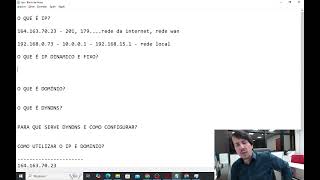 AULA 1 Qual a diferença entre IP fixo IP dinamico e dominio ddns DYNDNS ou NOIP portariavirtual [upl. by Hakaber]