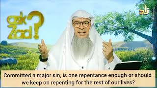 Committed major sin is repenting once enough or should I repent for rest of my life Assimalhakeem [upl. by Marti]