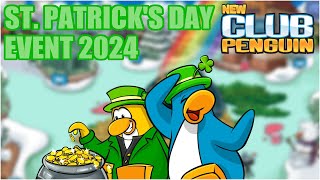 New Club Penguin  St Patricks Day Mini Event Walkthrough  Pin Location March 2024 [upl. by Sudbury]