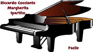 Riccardo Cocciante  Margherita Spartito Piano Facile [upl. by Senecal]