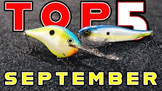 Top 5 Baits For September Bass Fishing [upl. by Harriette]