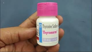 Thyronorm 50mcg Tablet  Thyroxine Sodium Tablets  Thyronorm 50mcg Tablet Uses Side effects Benefit [upl. by Irap]