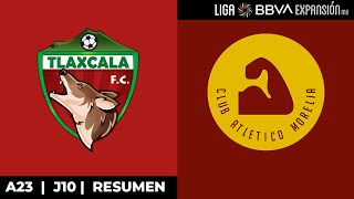 ¡Triunfo Canario  Resumen  Tlaxcala vs A Morelia  Jornada 10  A23  Liga BBVA Expansión MX [upl. by Ellehcal]