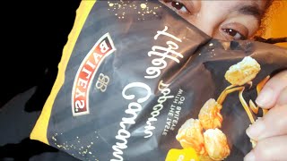 Baileys Toffee Caramel Popcorn With Irish Cream Liqueur Flavor newtome viralvideo tastetest [upl. by Yahsel230]