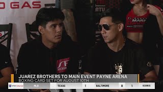 Juarez brothers to headline next boxing card at Payne Arena [upl. by Bail]