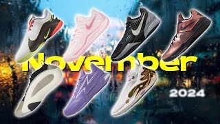 November Releases Upcoming Basketball Shoes 2024 [upl. by Notle642]