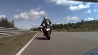 BMW R1200S Trackday Mittsverige 090814 [upl. by Creigh518]