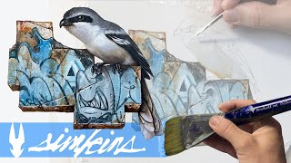 Greg quotCraolaquot Simkins painting a Butcher Bird in quotButcher Onequot [upl. by Giark]