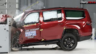 Jeep Wagoneer Earns TOP SAFETY PICK Award in IIHS Crash Test [upl. by Eecats597]