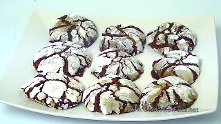 CHOCOLATE CRINKLE COOKIES COOK WITH FAIZA [upl. by Aikem]