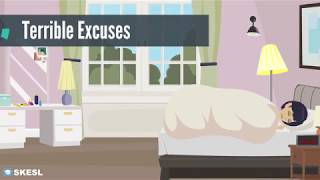 English Conversation Lesson 32 Terrible Excuses [upl. by Enelahs]