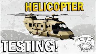 TESTING AND UPGRADING OUT CAREER MODE HELICOPTER In Stormworks [upl. by Bartholomew405]