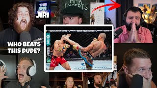 MMA YOUTUBERS react to Alex Pereiras Nasty Head Kick KO Vs Jiri Prochazka 🔥 [upl. by Ardel]