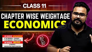 ECONOMICS 🔥 Chapter wise weightage CLASS 11  GAURAV JAIN [upl. by Odine]