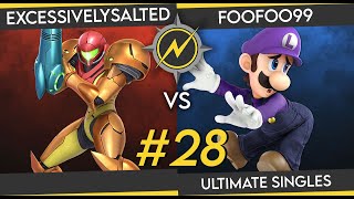 Thunderstrike 28  ExcessivelySalted Samus vs FooFoo99 Luigi [upl. by Hcardahs]