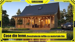 🏡10 Modele superbe de case din lemn❌Elegante si ieftin de construit [upl. by Wincer]