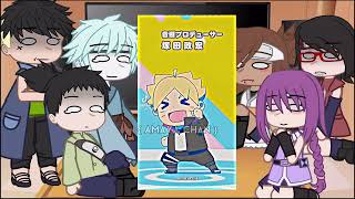 Boruto friends react to future Boruto  gacha club [upl. by Elleined330]