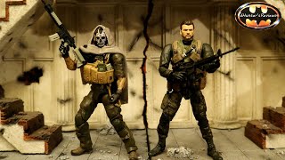 Jazwares Call of Duty Ghost Jawbone amp Alex Mason 6 Inch Scale Action Figure Review amp Comparison [upl. by Malcah]