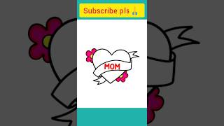 HOW TO DRAW MOTHERS DAY CARD  Mothers Day Drawingsdrawing art youtubeshorts shorts abskidstv [upl. by Delmore998]