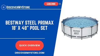 Bestway Steel ProMAX 18 x 48quot Above Ground Pool Set [upl. by Kernan]