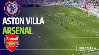 Aston Villa vs Arsenal  English Premier League 202425  eFootball simulation [upl. by Hofmann]