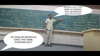 Lecture 18 Linear Algebra I Autumn 2024 at IISER Kolkata [upl. by Gnek]